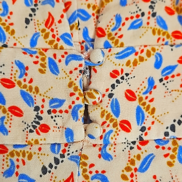 Free People Peach Floral Printed Virginia Romper with/ Open Back Size 6 - Picture 11 of 16